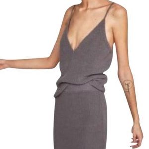 Zara Gray Knit Tank Top